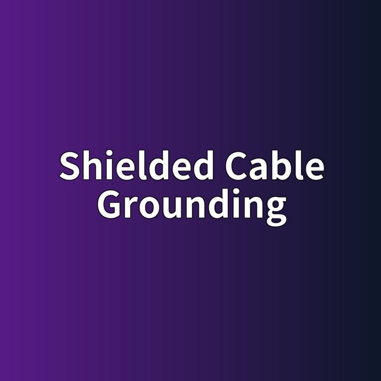 Shielded Cable Grounding이 Sensor Noise에 미치는 영향 7 shielded cable grounding 1785912468