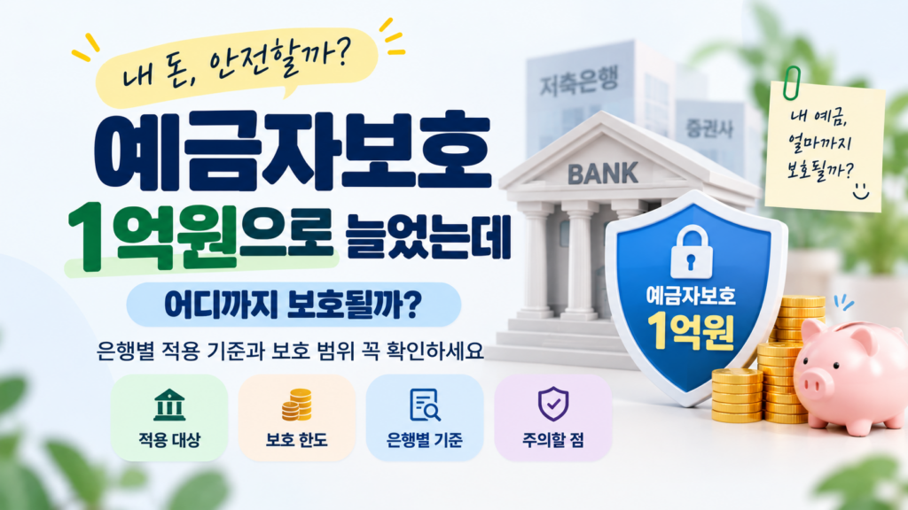예금 이자 세금 계산법|이자소득세 15.4% 떼면 실제 수령액은? 1 예금자보호썸네일