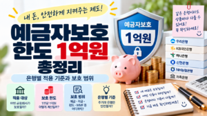 예금자보호 한도 1억원 총정리|은행별 적용 기준과 보호 범위 7 예금자보호썸네일