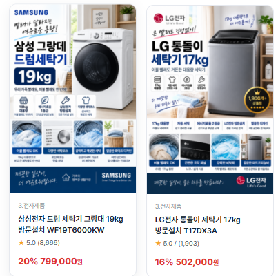 통돌이 세탁기 vs 드럼 세탁기 차이|세탁력·전기세·물 사용량·장단점 총정리 2 image