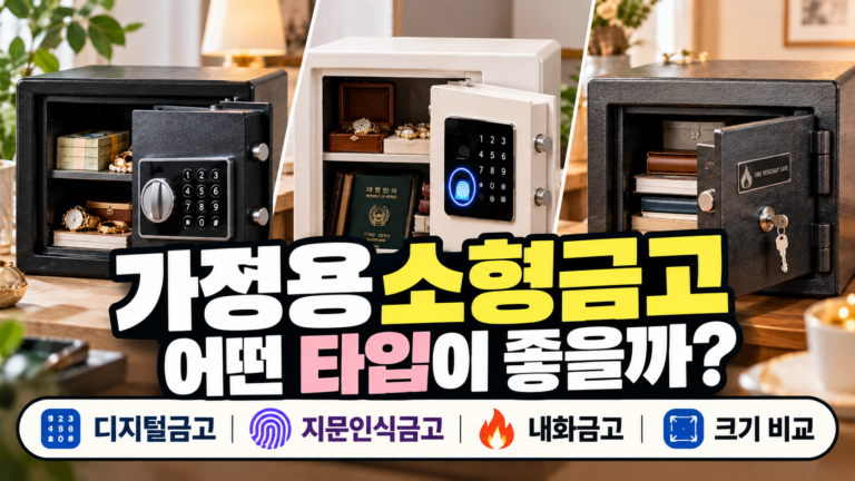 가정용 소형금고 고르는 법|디지털·지문인식·내화금고 차이와 크기 비교 1 금고썸네일